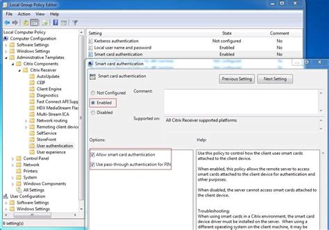 windows enforce smart card logon group policy|Smart Card Group Policy and Registry Settings .